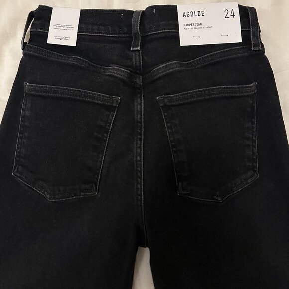 NWT AGOLDE Harper Jean in Hush - Size 24 - Picture 2 of 9